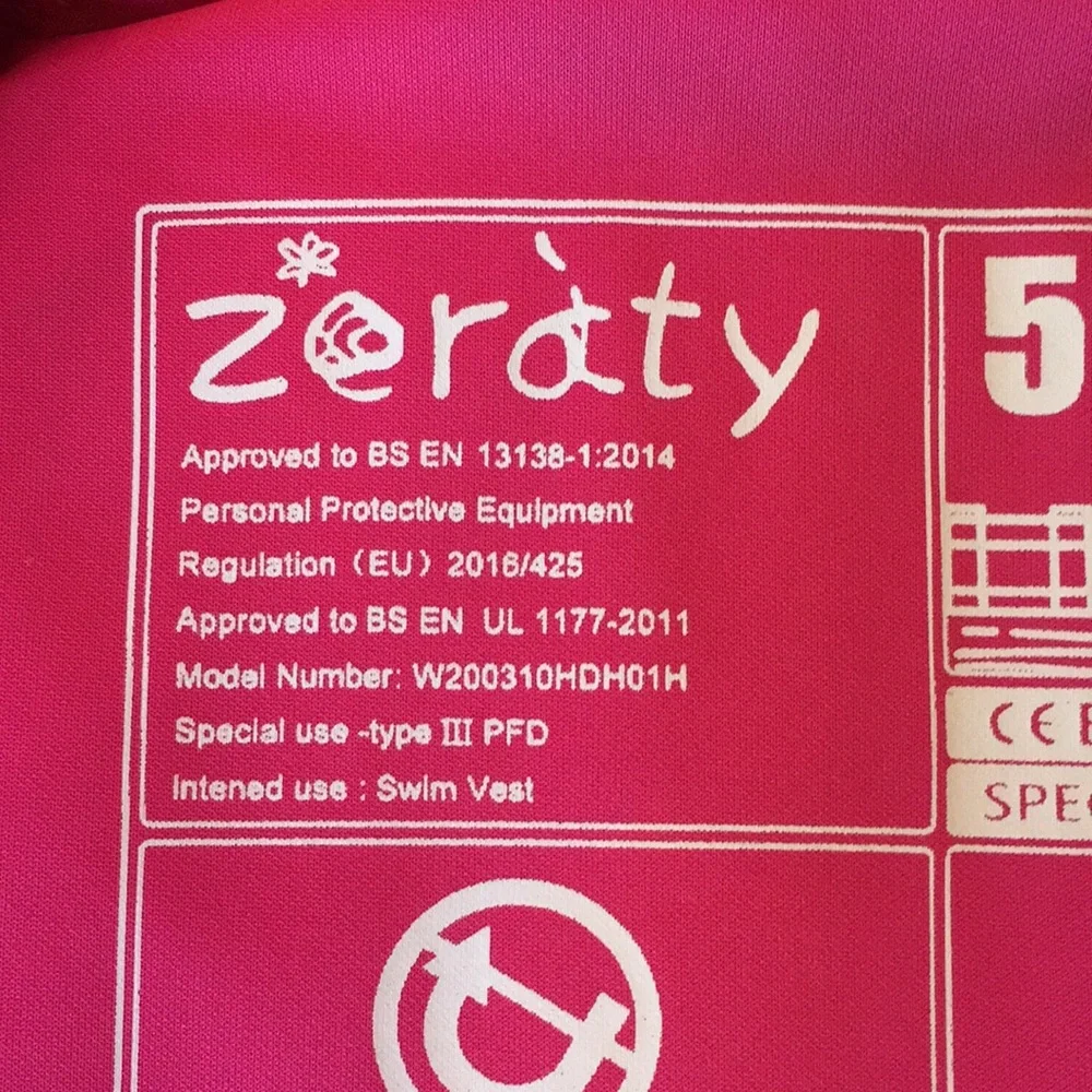 Zeraty Toddler Swim Vest Neoprene Kids Float Jacket Swimming Aid